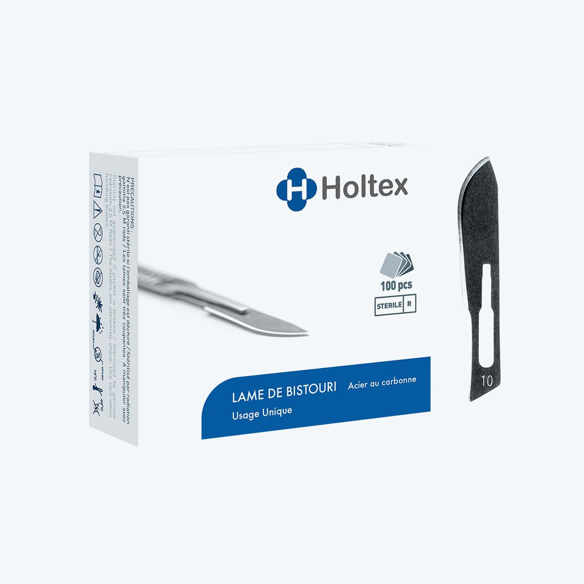 Lame de bistouri - Stérile - Boîte de 100 - Holtex