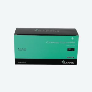 Compresse de gaze - Stérile - 12 plis 17 flis - Par 100 - RAFFIN