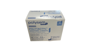 Doigtiers polyéthylène 2 doigts - Usage unique - Stérile - Boite de 50 - DIDACTIC